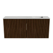 Mondiaz JOYA-DLUX 90cm meuble de salle de bains - couleur Walnut - Vasque FAYE position Droite Sans trou de robinet couleur Opalo. SW1422519