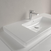 Villeroy et Boch Subway 2.0 Lavabo pour meuble meulé 100x47cm avec trou pour robinetterie avec trop plein blanc 1025014