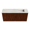 Mondiaz JOYA-DLUX 90cm meuble de salle de bains - couleur Ruby - Vasque FAYE position Droite 1 trou de robinet couleur Ostra. SW1423808