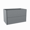 Mondiaz TENCE wastafelonderkast - 80x45x50cm - 2 lades - push to open - softclose - Plata SW1016304