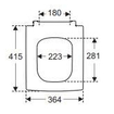 Villeroy & Boch Memento 2.0 closetzitting - softclose & quickrelease - stone white SW354320