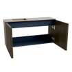 Mondiaz JOYA-DLUX 80cm toiletmeubel - kleur Shadow - Wastafel FAYE positie Links Zonder kraangat kleur Arena. SW1424799