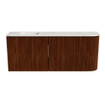 Mondiaz JOYA-DLUX Meuble de toilette 101.6cm - arrondi droit couleur Ruby - Lavabo FAYE position Gauche 1 trou de robinet couleur Ostra. SW1423822