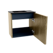 Mondiaz JOYA 40cm meuble de toilette - couleur Dusk - Vasque FAYE position Gauche 1 trou de robinet couleur Urban SW1421637