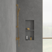 Villeroy & Boch Verve Showers Ensemble barre de douche avec trois fonctions pour montage mural - Brushed Gold (or) SW974401