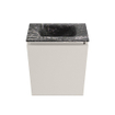 MONDIAZ TURE-DLUX Meuble toilette - 40cm - Linen - EDEN - vasque Lava - position centrale - sans trou de robinet SW1103856