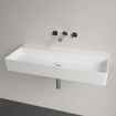 Villeroy & Boch Memento 2.0 lavabo - pour porte-serviettes 100x47cm - sans trop-plein sans trou de robinet ceramic+ stone white SW336047