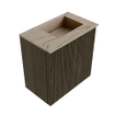 Mondiaz JOYA-DLUX Meuble de toilette 40cm - couleur Shadow - Lavabo FAYE position Droite Sans trou de robinet couleur Arena SW1424787