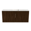 Mondiaz JOYA-DLUX 90cm meuble de salle de bains - couleur Walnut - Vasque FAYE position Milieu 1 trou de robinet couleur Ostra. SW1422633