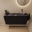 MONDIAZ TURE-DLUX Meuble toilette - 100cm - Urban - EDEN - vasque Lava - position droite - sans trou de robinet SW1103665