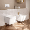 Villeroy & Boch Finion Abattant WC déclipsable avec couvercle frein de chute Ceramic+ stone white SW209583