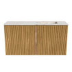 Mondiaz JOYA-DLUX 80cm meuble de toilette - couleur Chêne - Vasque FAYE position Droite Sans trou de robinet couleur Frappe SW1421877