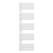 Belrad Radiateur porte-serviettes - gauche - raccordement/comb - 1600X500mm- Blanc brillant SW1152675