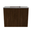 Mondiaz JOYA-DLUX 50cm toiletmeubel - kleur Walnut - Wastafel FAYE positie Links 1 kraangat kleur Oza. SW1424548
