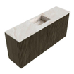 Mondiaz JOYA-DLUX 90cm meuble de toilette - couleur Shadow - Vasque FAYE position Milieu Sans trou de robinet couleur Frappe. SW1422689