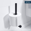 Ozean eternal ensemble de toilette trois pièces noir mat SW812021