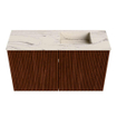 Mondiaz JOYA-DLUX Meuble de salle de bains 70cm - couleur Ruby - Vasque FAYE position Droite 1 trou de robinet couleur Nata SW1425426