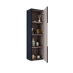 Adema Prime Balance Armoire colonne - 120x34.5x26.9cm - 1 porte - MDF - Noir mat SW892633