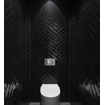 Terravito Pavero carreau mural - 7.5x30cm - 8.6mm - Rectangle - Noir brillant SW359808