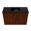 Mondiaz JOYA 60cm toiletmeubel - kleur Ruby - Wastafel FAYE positie Midden Zonder kraangat kleur Urban. SW1421796