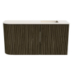 Mondiaz JOYA-DLUX 81.6cm toiletmeubel - ronding links kleur Shadow - Wastafel FAYE positie Rechts 1 kraangat kleur Meli. SW1424906