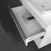 Villeroy & Boch Venticello Meuble sous lavabo 75.7x50.2x60.6cm avec 2 tiroirs pour lavabo à poser central blanc brillant 1025488