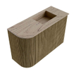 Mondiaz JOYA-DLUX 61.6cm toiletmeubel - ronding links kleur Dusk - Wastafel FAYE positie Rechts 1 kraangat kleur Arena. SW1425759
