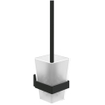 Villeroy & Boch Elements - Striking Ensemble porte-brosse WC - 94 x 118 x 340 mm - noir mat SW974152