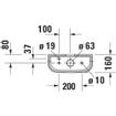 Duravit HappyD 2 réservoir WC attenant + partie intérieure avec évacuation verticale gauche 4.5/3L double chasse avec Wondergliss blanc SW54363