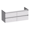 BRAUER Joy Edge wastafelonderkast 120 4 softclose lades - greeploos - 2 sifon uitsparingen - Forest Seashell SW1200882