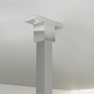 FortiFura Galeria Douche à l'italienne - 160x200cm - Verre nervuré - Bras plafond - Chrome SW957450