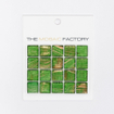 SAMPLE The Mosaic Factory Amsterdam carreau mosaïque 2x2x0.4cm pour mur et sol pour intérieur et extérieur carré Verre Vert SW861898