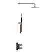 Hotbath Archie IBS30A Doucheset inbouw - compleet - thermostatisch - 2 functies - omstel - wandarm 40cm - 20cm ronde hoofddouche - ronde handdouche - RVS SW299186