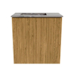 Mondiaz JOYA-DLUX Meuble de toilette 40cm - couleur Chêne - Vasque FAYE position Gauche 1 trou de robinet couleur Sombra. SW1424223