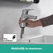 Hansgrohe Logis wastafelkraan 70 met waste chroom SW94950