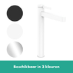 Hansgrohe finoris robinet de lavabo highriser 260 pop up plug blanc mat SW651060