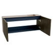 Mondiaz JOYA-DLUX 100cm toiletmeubel - kleur Shadow - Wastafel FAYE positie Rechts Zonder kraangat kleur Saba. SW1425130