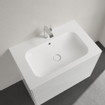 Villeroy & Boch Finion Lavabo pour meuble 80x50cm 1 trou de robinet avec trop-plein caché Ceramic+ stone white SW209573