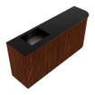 Mondiaz JOYA Meuble de salle de bains 91,6cm - arrondi droit couleur Ruby - Vasque FAYE position Gauche 1 trou de robinet couleur Urban SW1421897