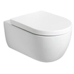 Plieger kansas WC suspendu sans rebord 36x54,5cm avec abattant à fermeture progressive et relevable, blanc mat. SW702230