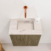 Mondiaz JOYA-DLUX Meuble de toilette 40cm - couleur Dusk - Vasque FAYE position Milieu Sans trou de robinet couleur Nata SW1425876