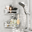 Umbra Flex panier de douche - 30x19x9cm - montage d'angle - auto-adhésif - ABS Gris SW928295