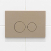 QeramiQ Dely Toiletset - 36.3x51.7cm - diepspoel - rimless - Geberit UP320 inbouwreservoir - met Burda frame - softclose toiletzitting - bedieningsplaat taupe - ronde knoppen - wit mat SW1164318