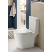 Villeroy & Boch Avento abattant de WC - avec couvercle avec softclose et quick release avec charnières en acier inoxydable blanc SW60337