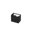 INK Wastafelonderkast - 60x40x52cm - 2 lades - greeploos - MDF lak - Zwart mat SW352230
