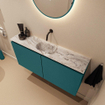 MONDIAZ TURE-DLUX meuble WC 100 cm Smag. EDEN lavabo Glace position milieu. Sans trou de robinet. SW1103546