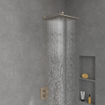 Villeroy & Boch Universal Showers hoofddouche - 35cm - vierkant - Matt Brushed Nickel (RVS) SW974386