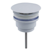 Fugaflow Efficiente Pietra Ensemble lave-mains - 40x21.5x12cm - droite - lisse - semi-circulaire - 1 trou de robinet - céramique - robinet lave-mains blanc mat - bouchon de vidage - siphon abaissé - blanc brillant SW1442347