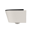 MONDIAZ LAVIE WC suspendu - 36x53cm - sans bride - Urban (noir) - softclose - quick-release - abattant WC - Linen (offwhite) SW1208744