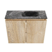 MONDIAZ TURE-DLUX Meuble de toilettes 60 cm Washed Oak. Lavabo EDEN Lava position droite. Sans trou de robinet. SW1104117